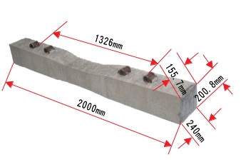 PC枕(UIC60銳曲線)